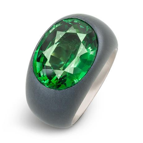 Anneau vert de colombie